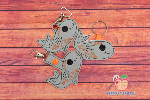 Fish with Fins Keyfob Keychain ITH