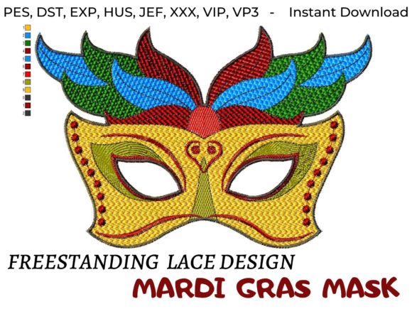 Mardi Gras Mask FSL