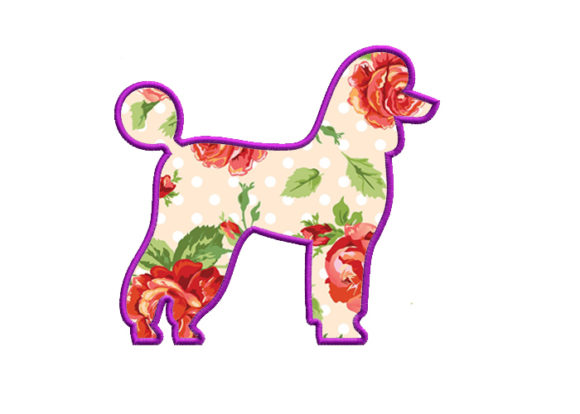 Pudel Applique Design