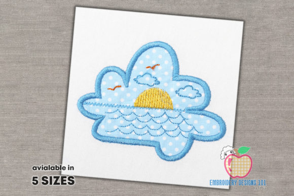 Sun Rise Scene Applique