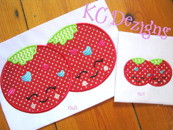 Valentine Love Tomatoes Applique